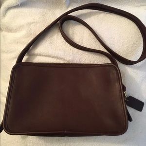 AUTHENTIC COACH VINTAGE BROWN CROSSBODY